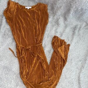 Bronzed long dress